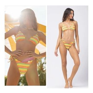 L*Space | Roger Bitsy Bikini Bottom In Under The Sun Stripes | L